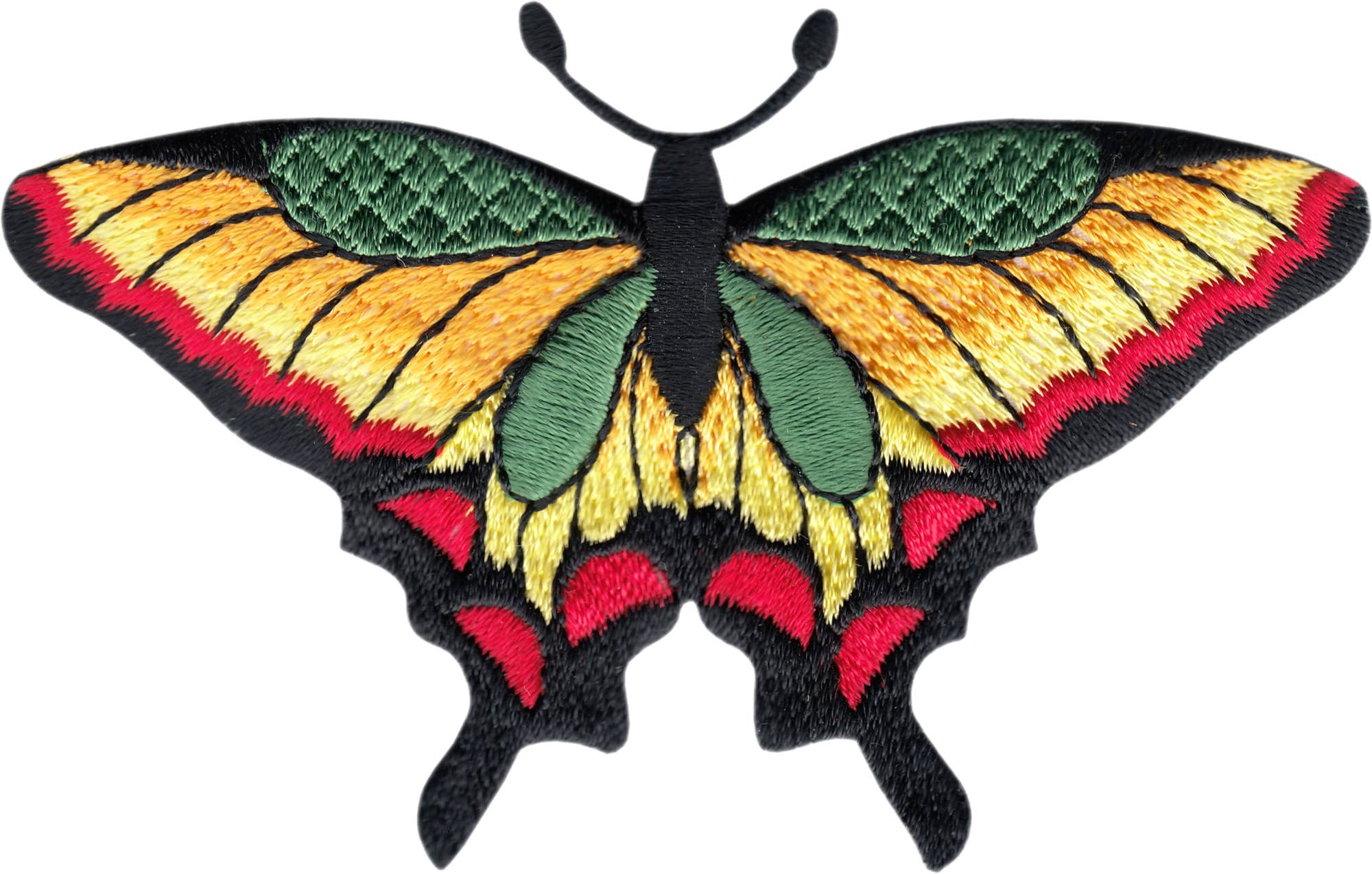 Patch - Orange, Red, Green Beautiful Butterfly Nature Cute