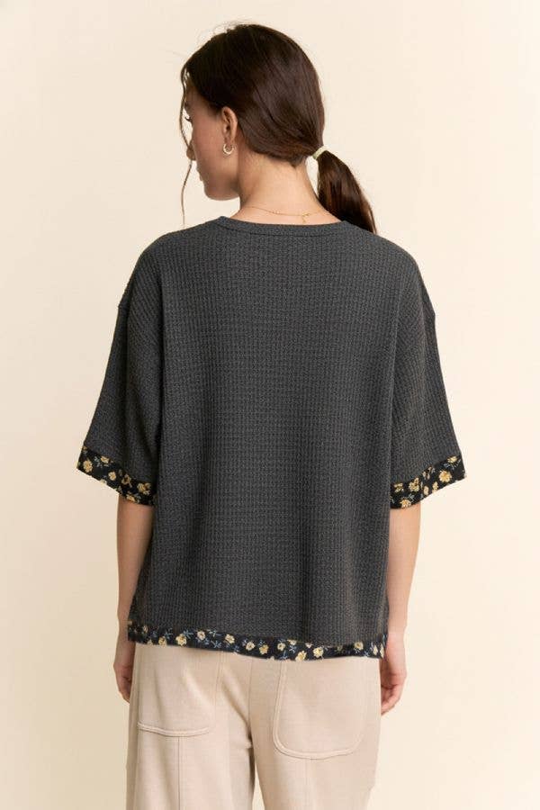LOVE LETTER PATCHWORK TOP