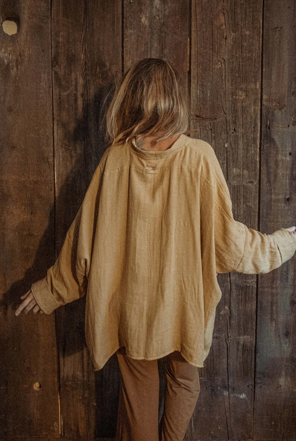 Organic Boho Unisex Pullover Flowy Shirt