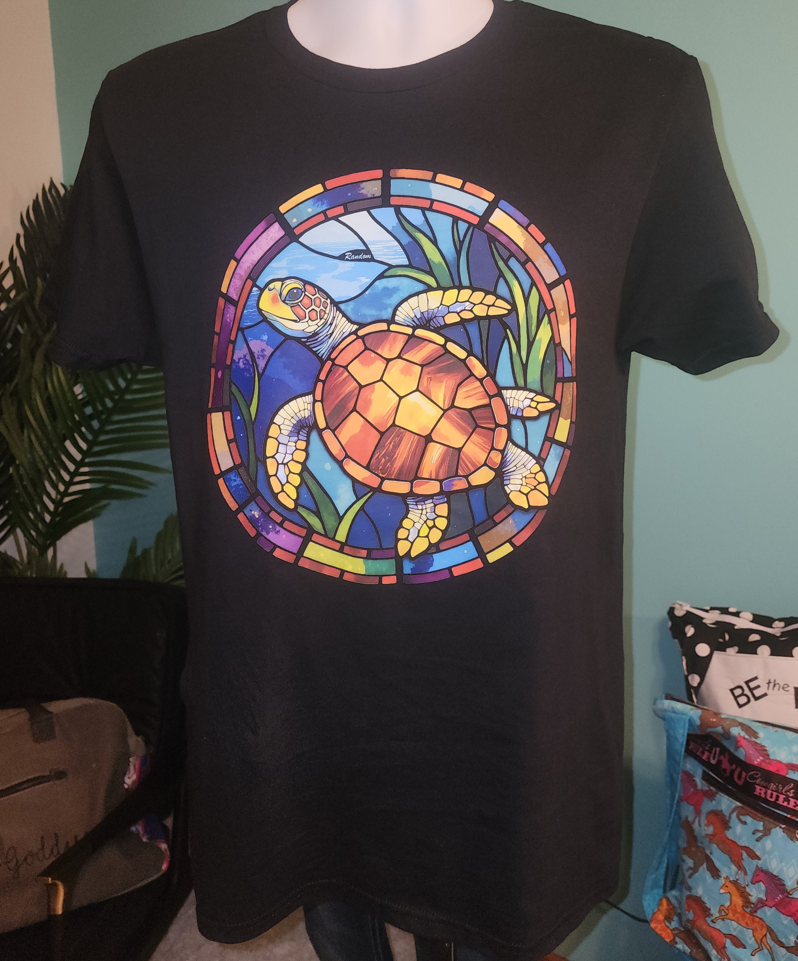 Stained Glass Turtle T-Shirt