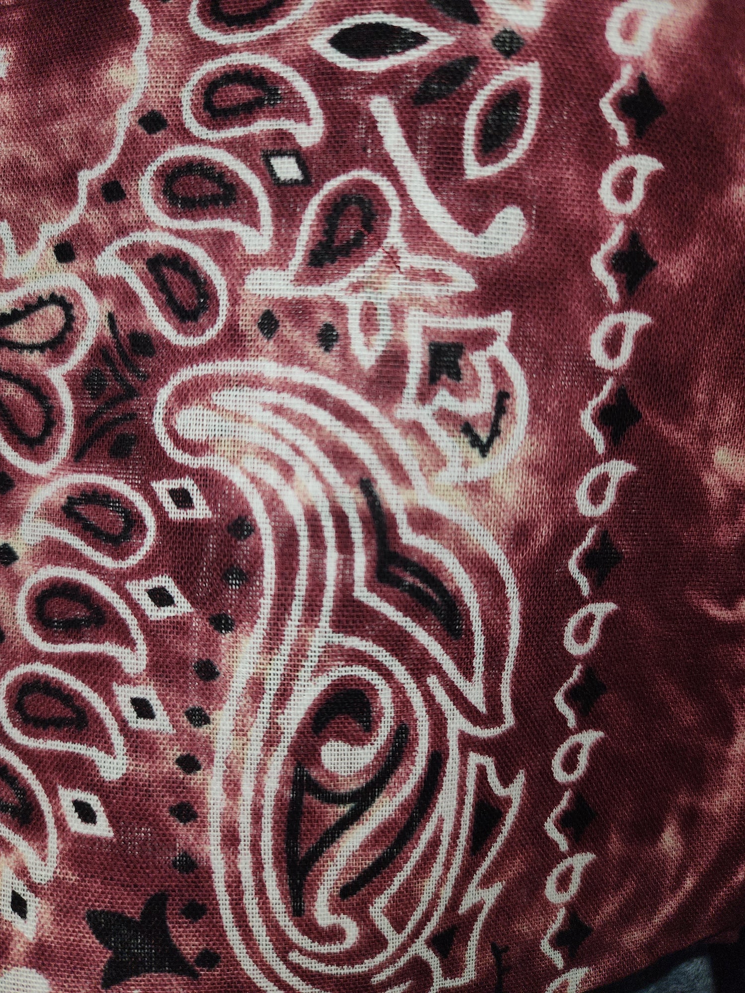 Tie Dyed Paisley Pattern Bandanas