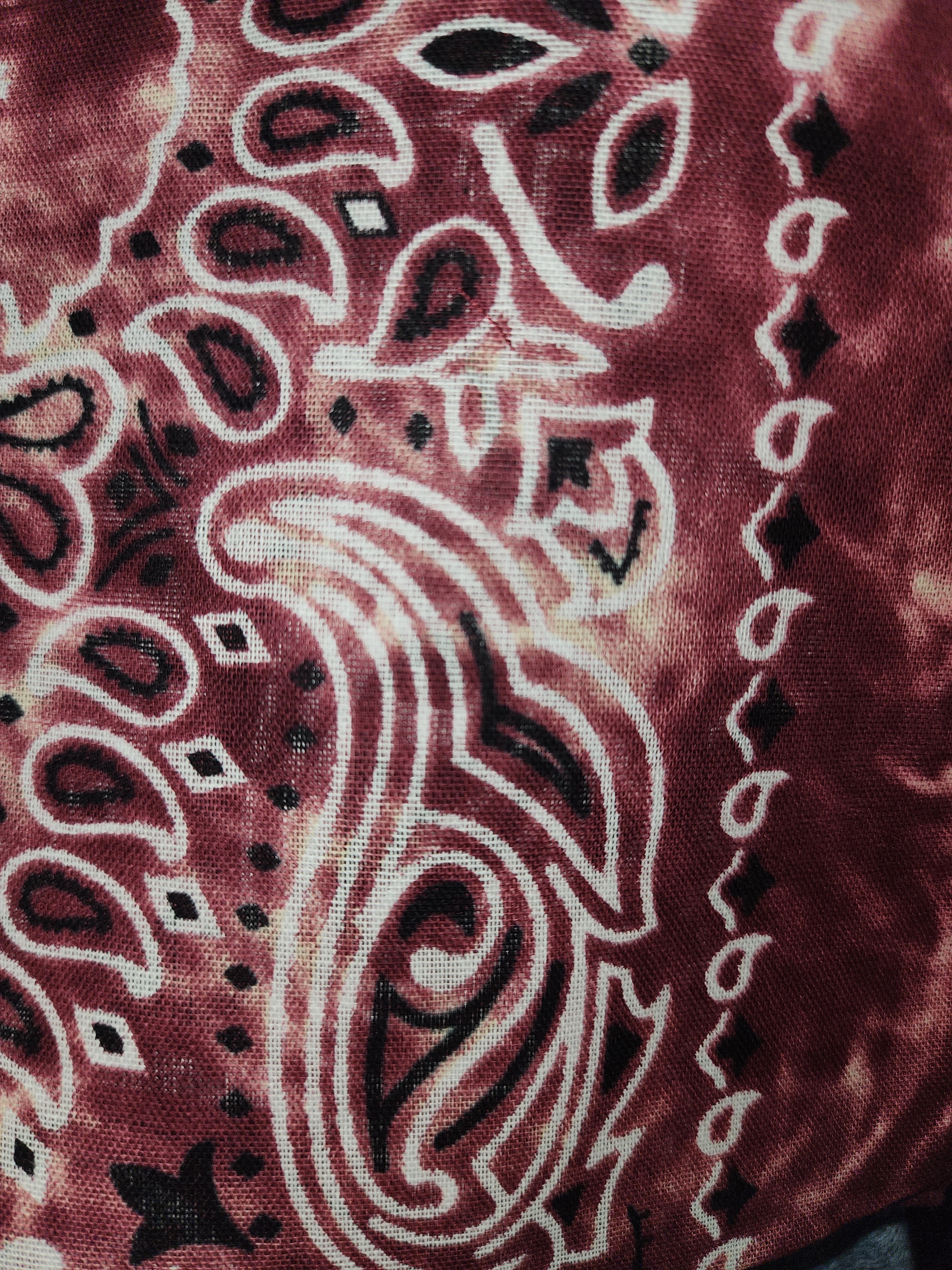 Tie Dyed Paisley Pattern Bandanas