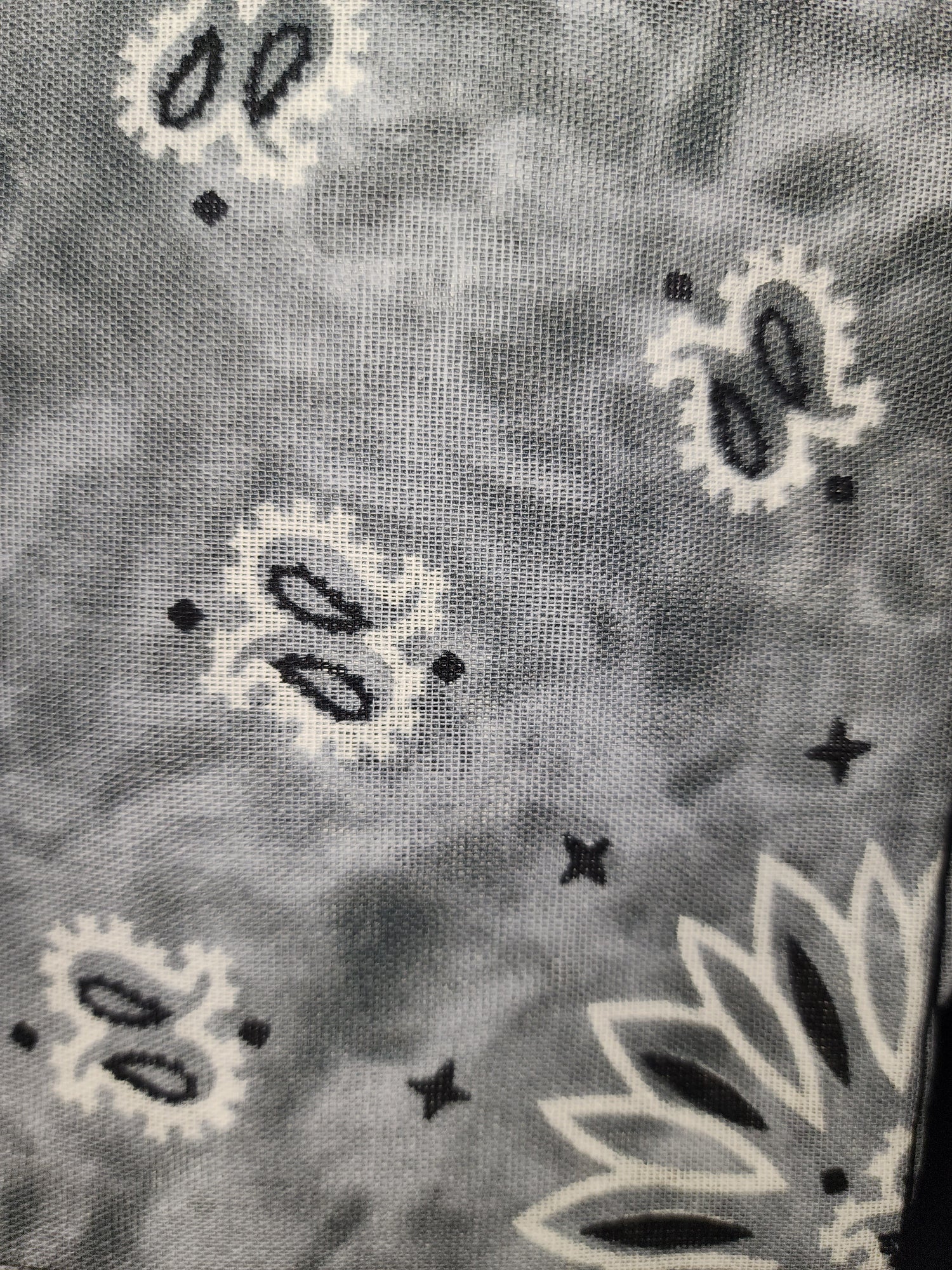 Tie Dyed Paisley Pattern Bandanas
