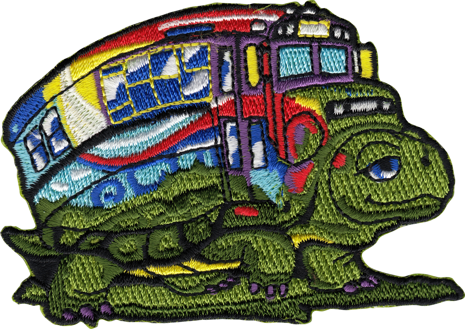 Patch - Turtle Hippie School Bus - Music Festival Peace Love