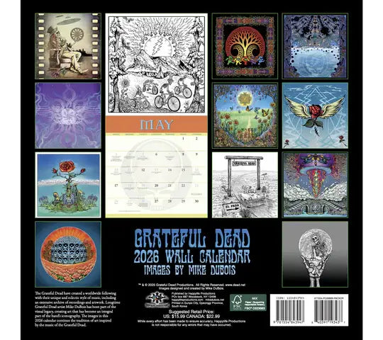 Grateful Dead Calendar 2026