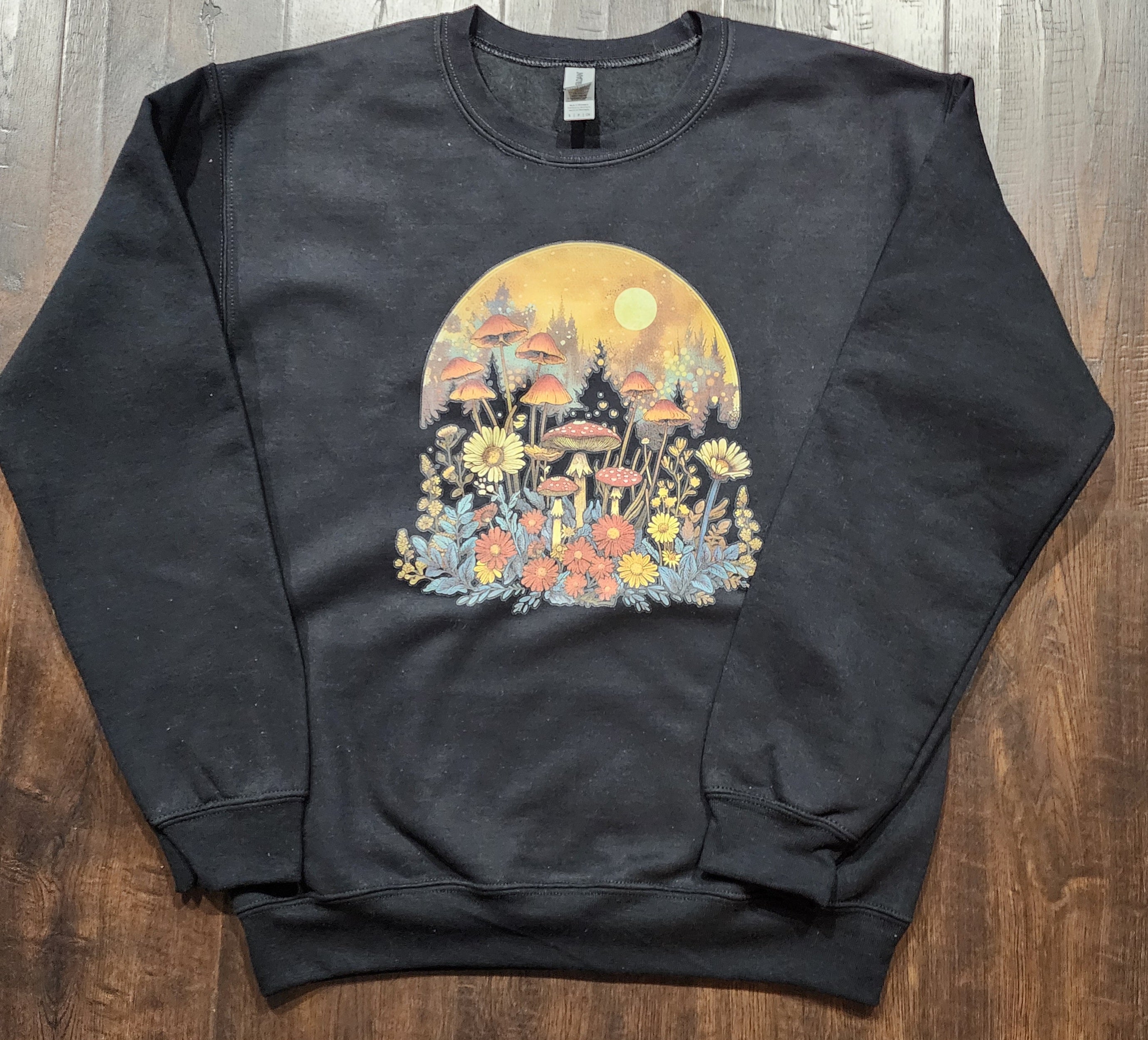 Moonshine Mushroom Scene Sweatshirt