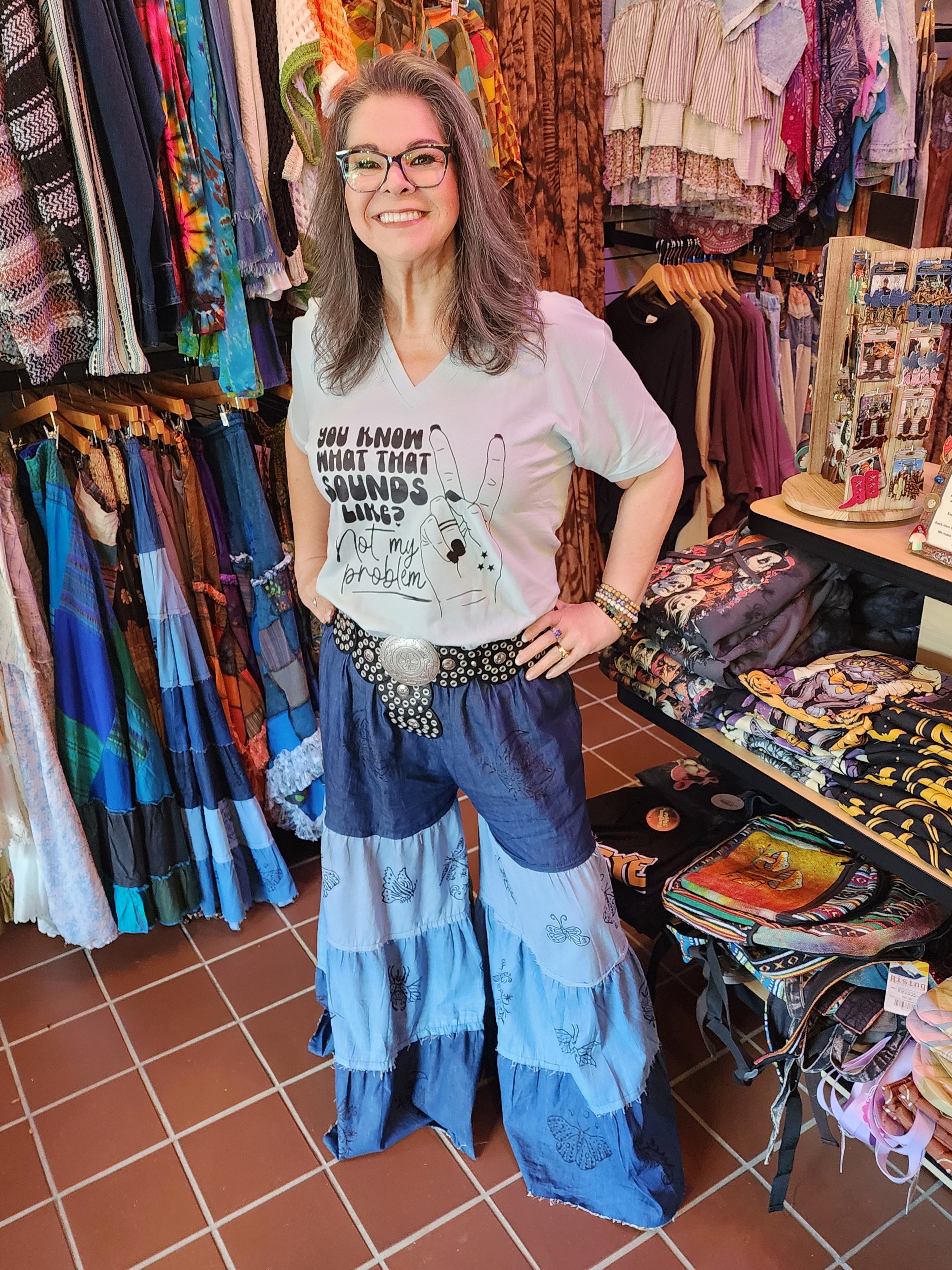 Flowy Tiered Boho Pants with Pockets