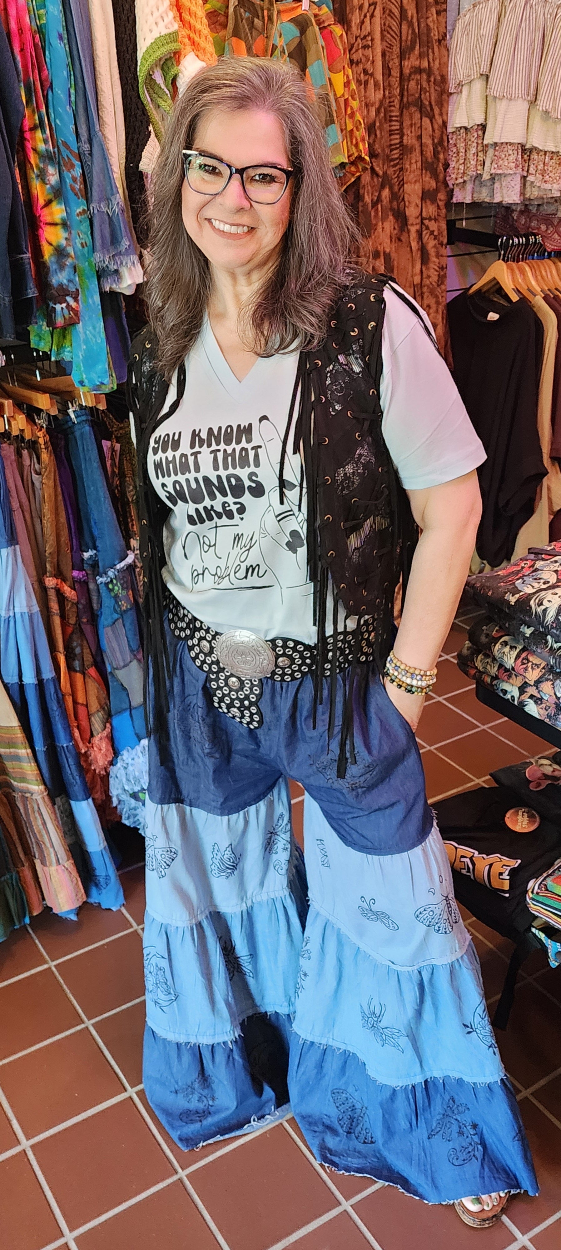 Flowy Tiered Boho Pants with Pockets