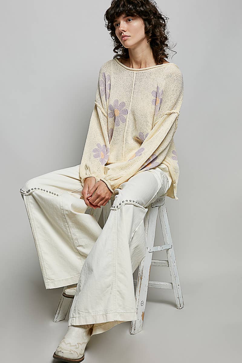 Vintage Elastic Band High Rise Wide Pants
