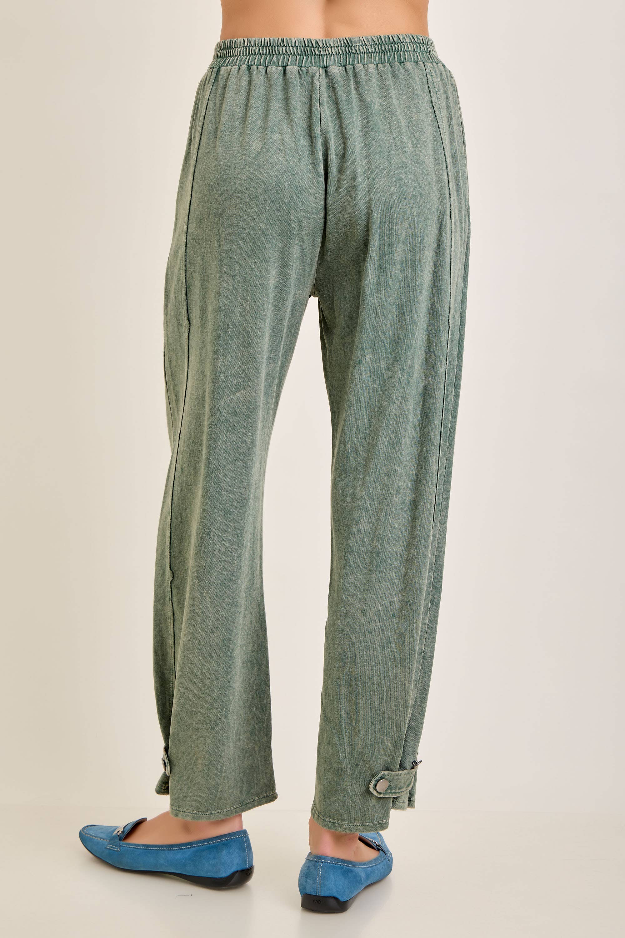 Mineral Washed Functional Ankle Strap Pants