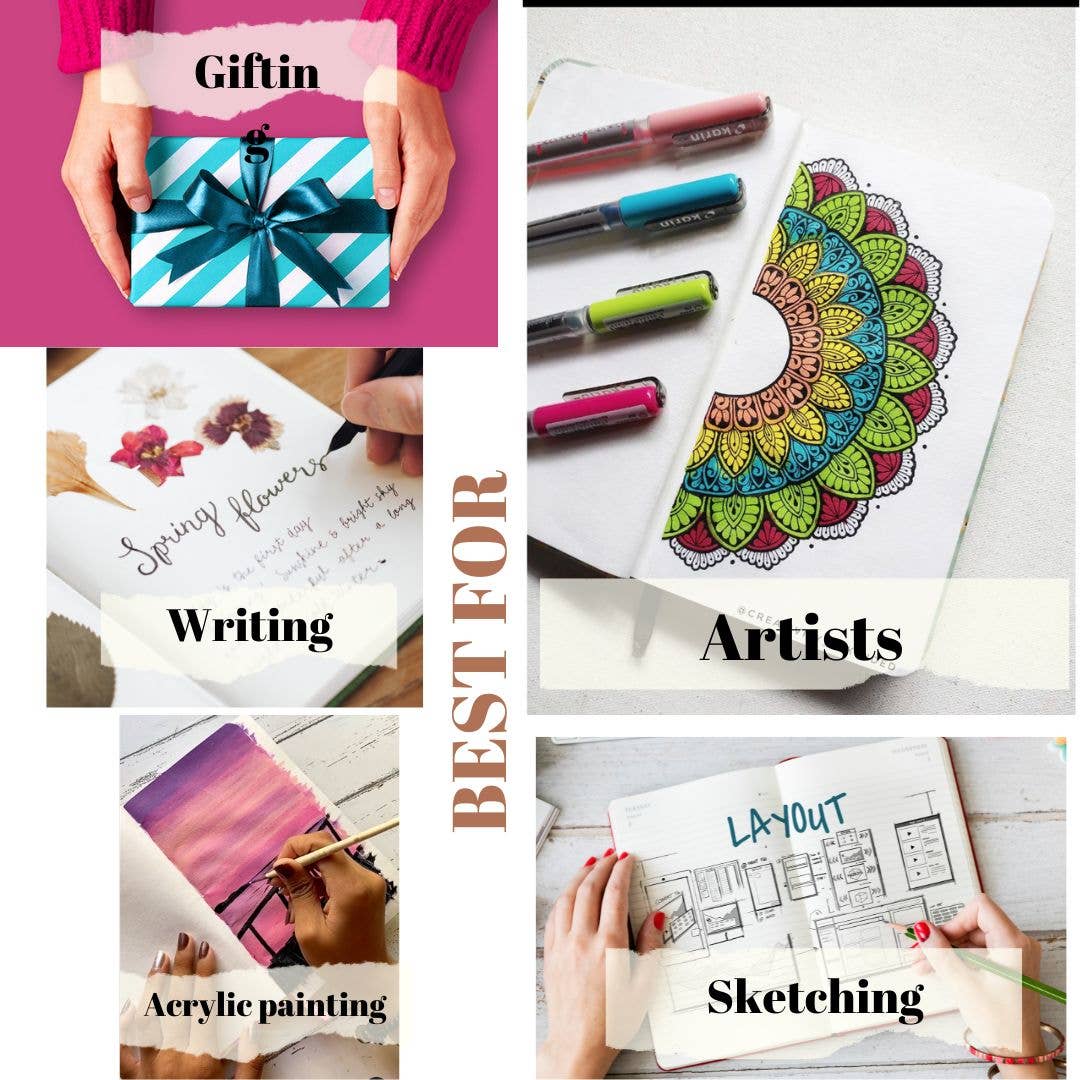 Marbled cover Hardbound Journal
