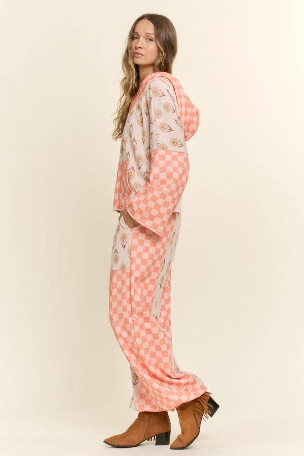 Retro Checkered Lounge Set