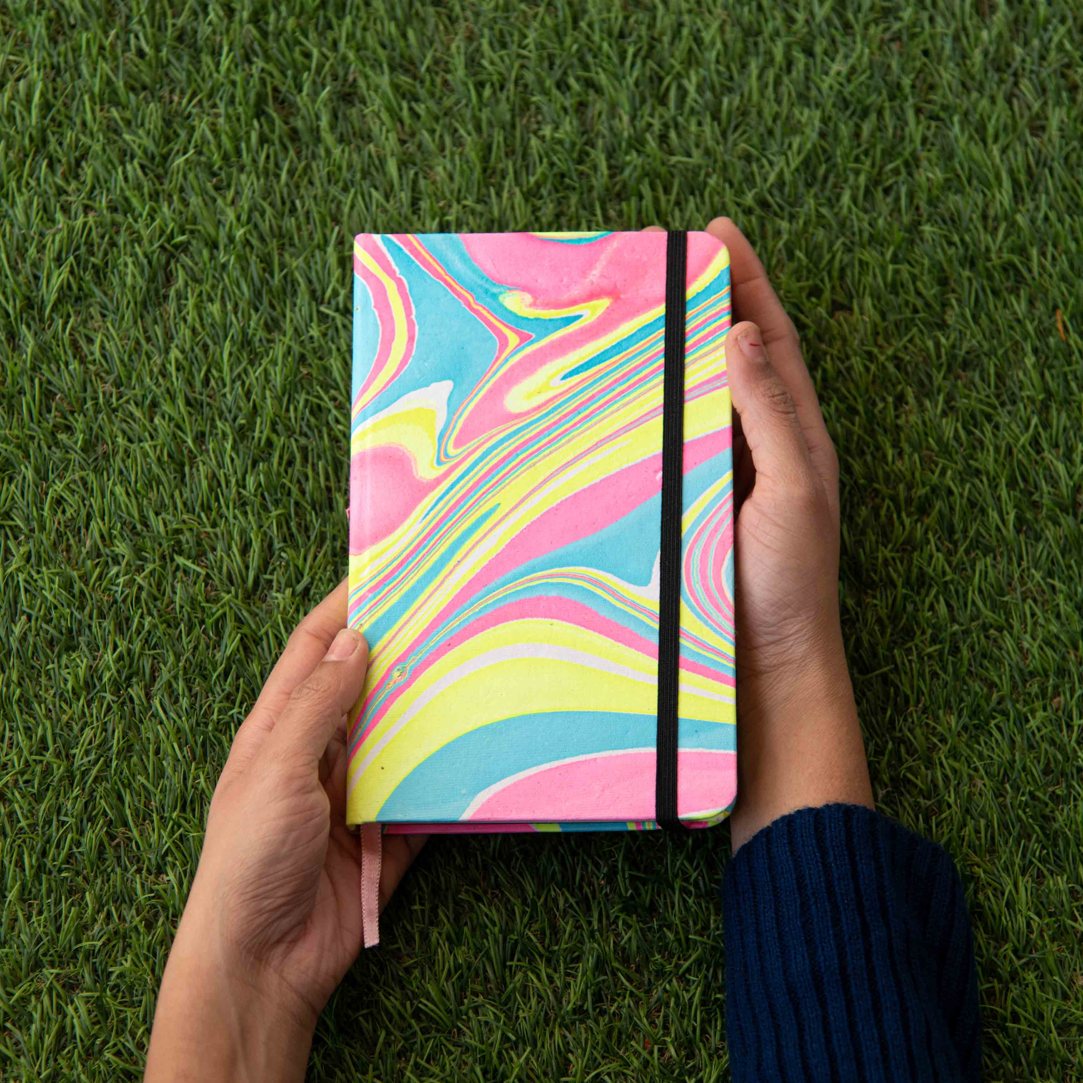 Marbled cover Hardbound Journal