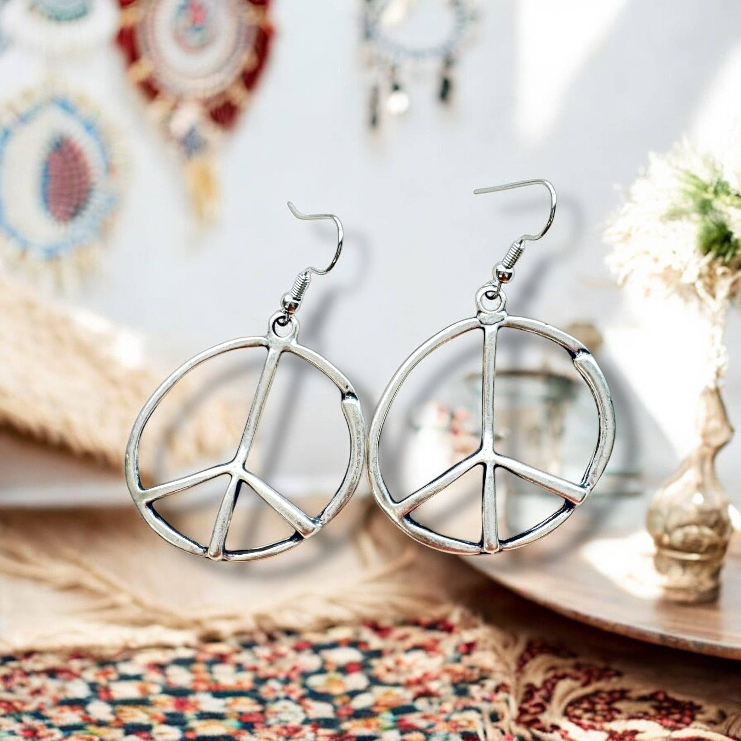 Peace Sign Earrings