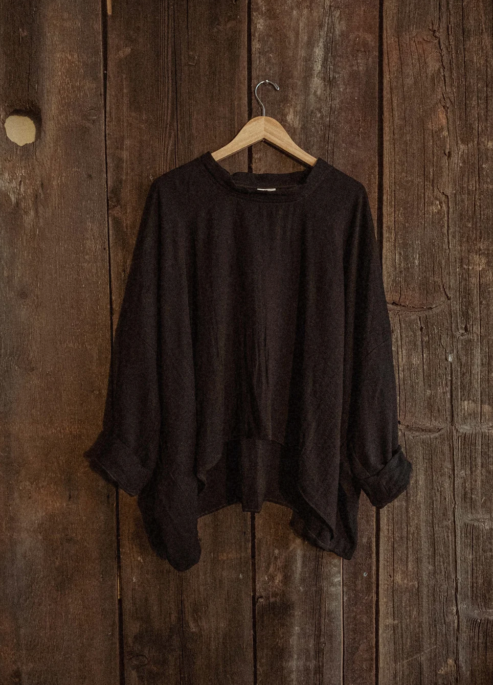 Organic Boho Unisex Pullover Flowy Shirt