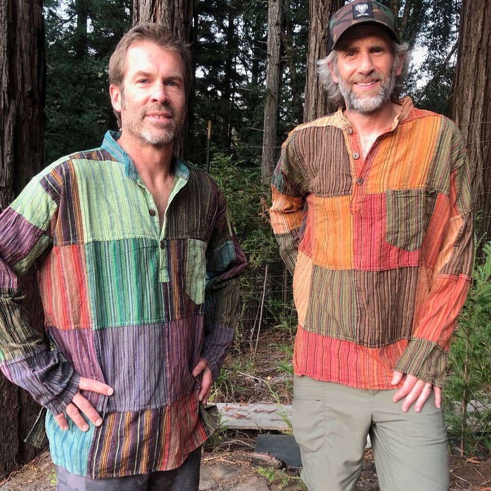 Cotton Patchwork Stonewash Men&