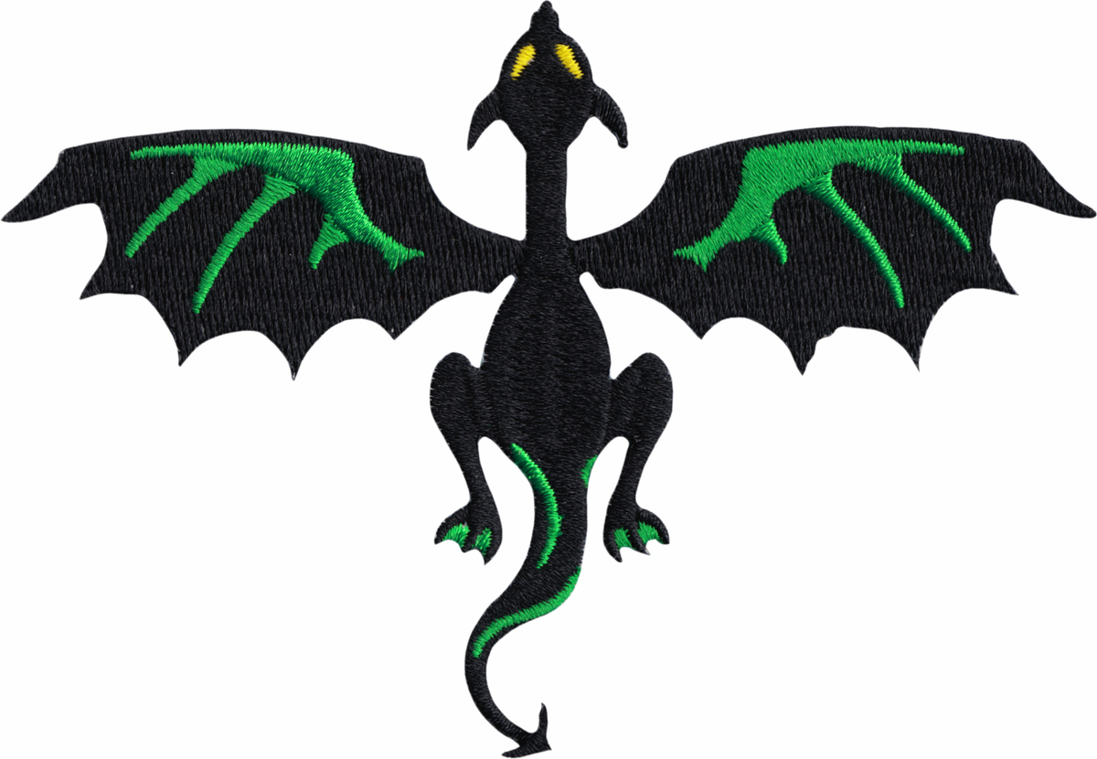 Patch - Dragon - Black And Green
