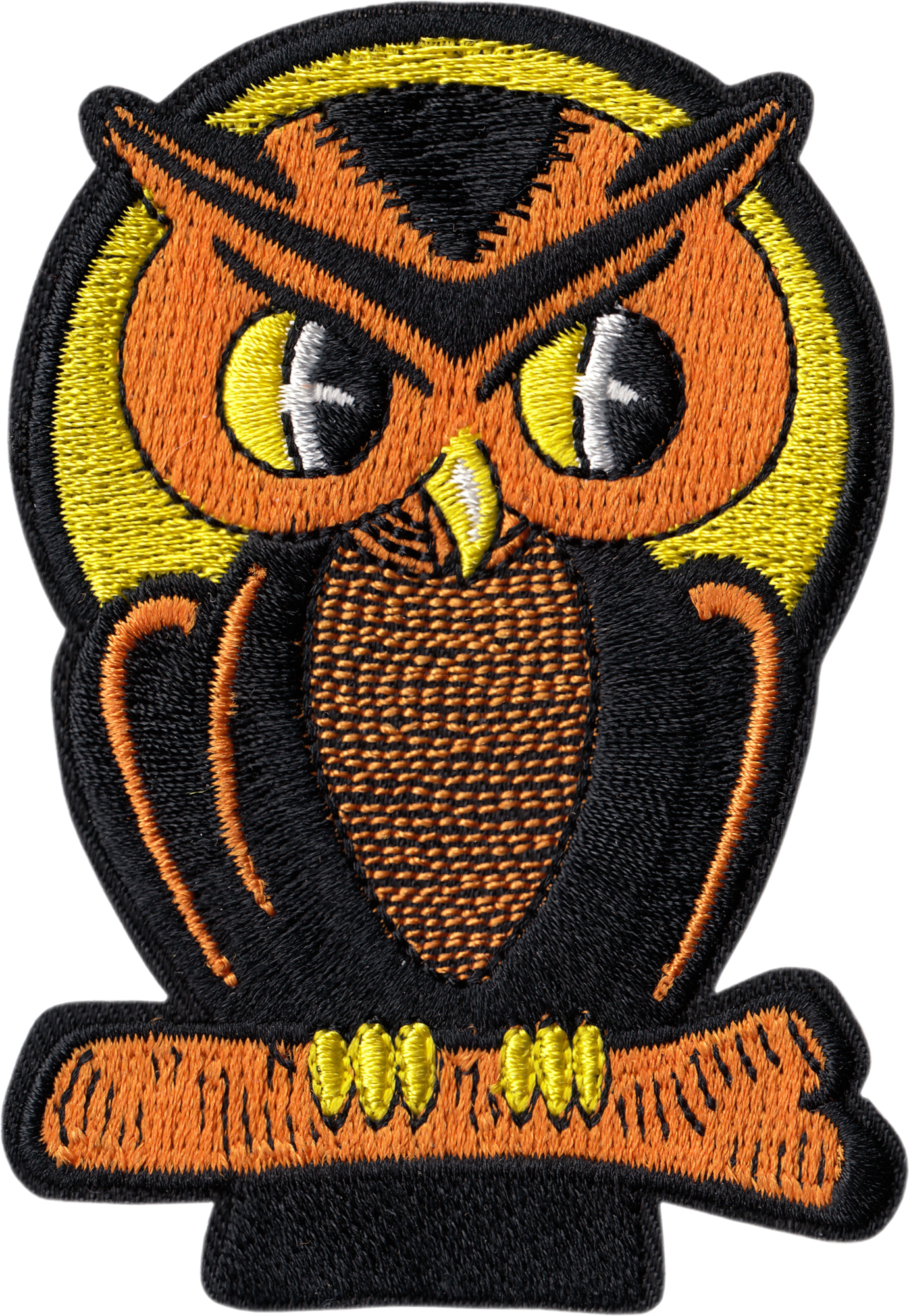 Patch - Vintage Halloween Owl - In Front Of Moon 1950s Retro