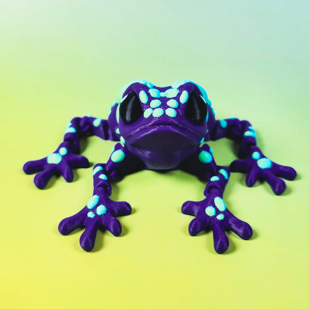 Medium Purple Dart Frog with Blue/Green Spots