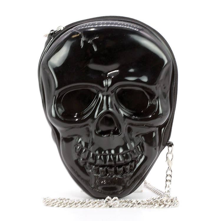 Skull Head Crossbody Bag: Green