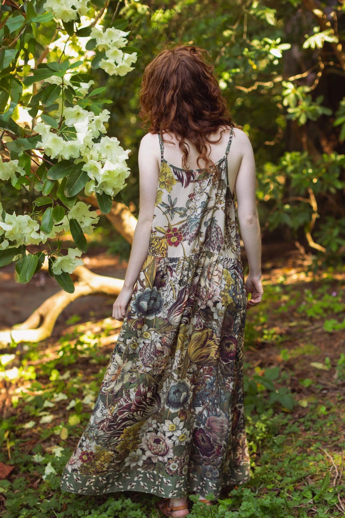 Love Grows Wild Bohéme Long Maxi Slip Dress w/ Bees
