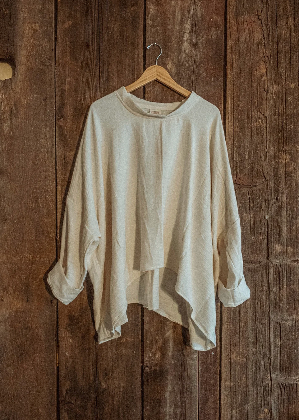 Organic Boho Unisex Pullover Flowy Shirt