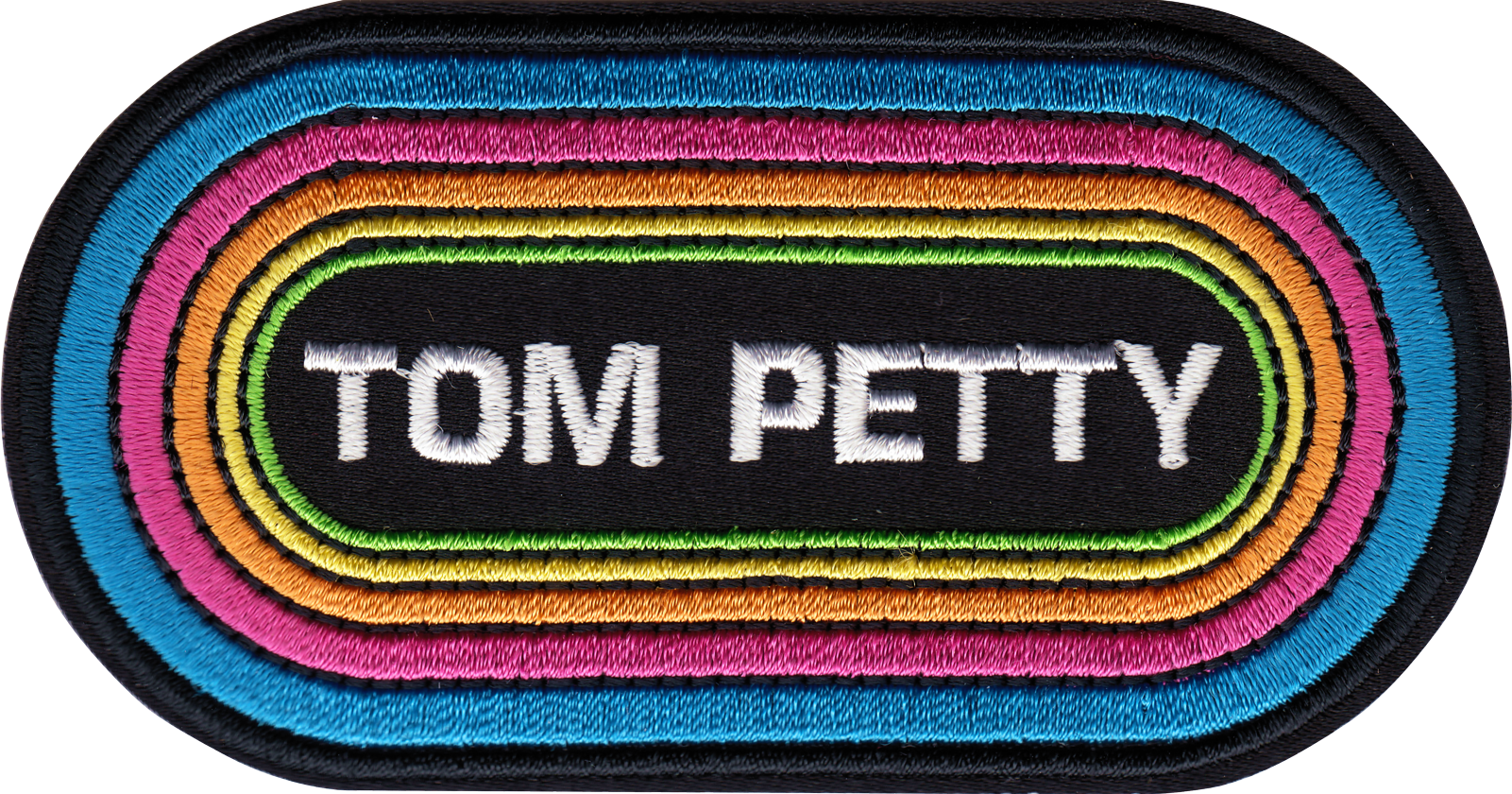 Patch - Tom Petty 1980s Rainbow Pill Logo - Rock Music Band