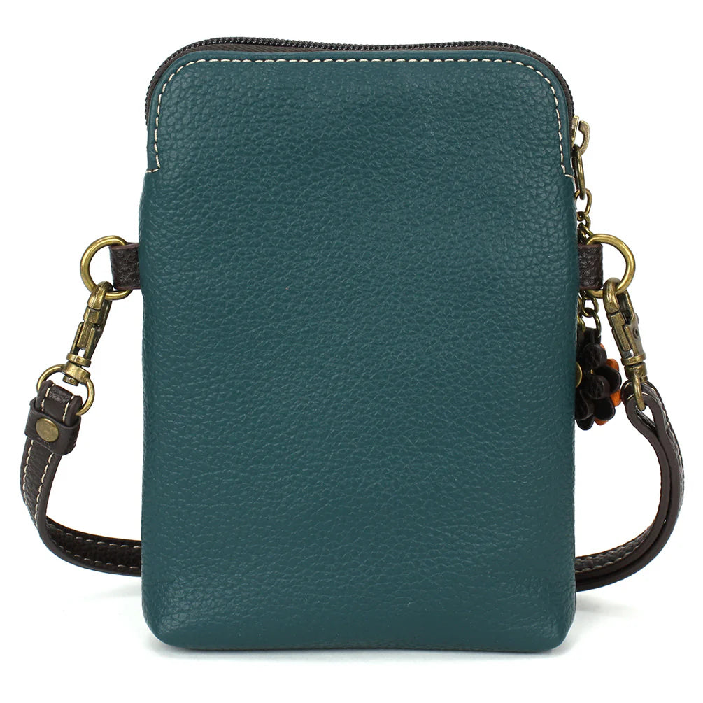 Cellphone Crossbody - Blue Butterfly
