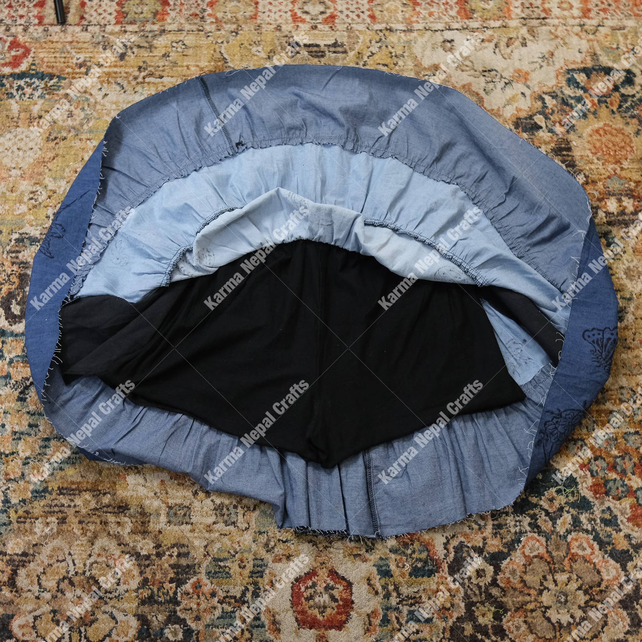 Patchwork Mini Skort with Pockets