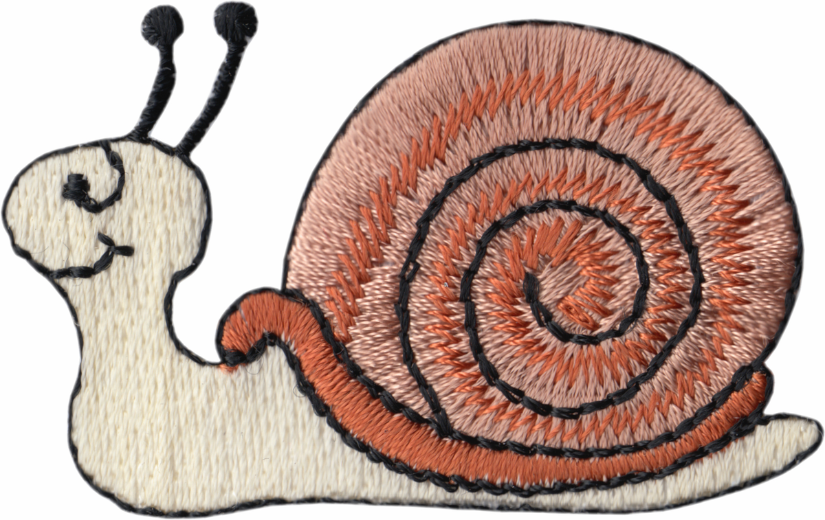Patch - Snail - Smiling In Browns
