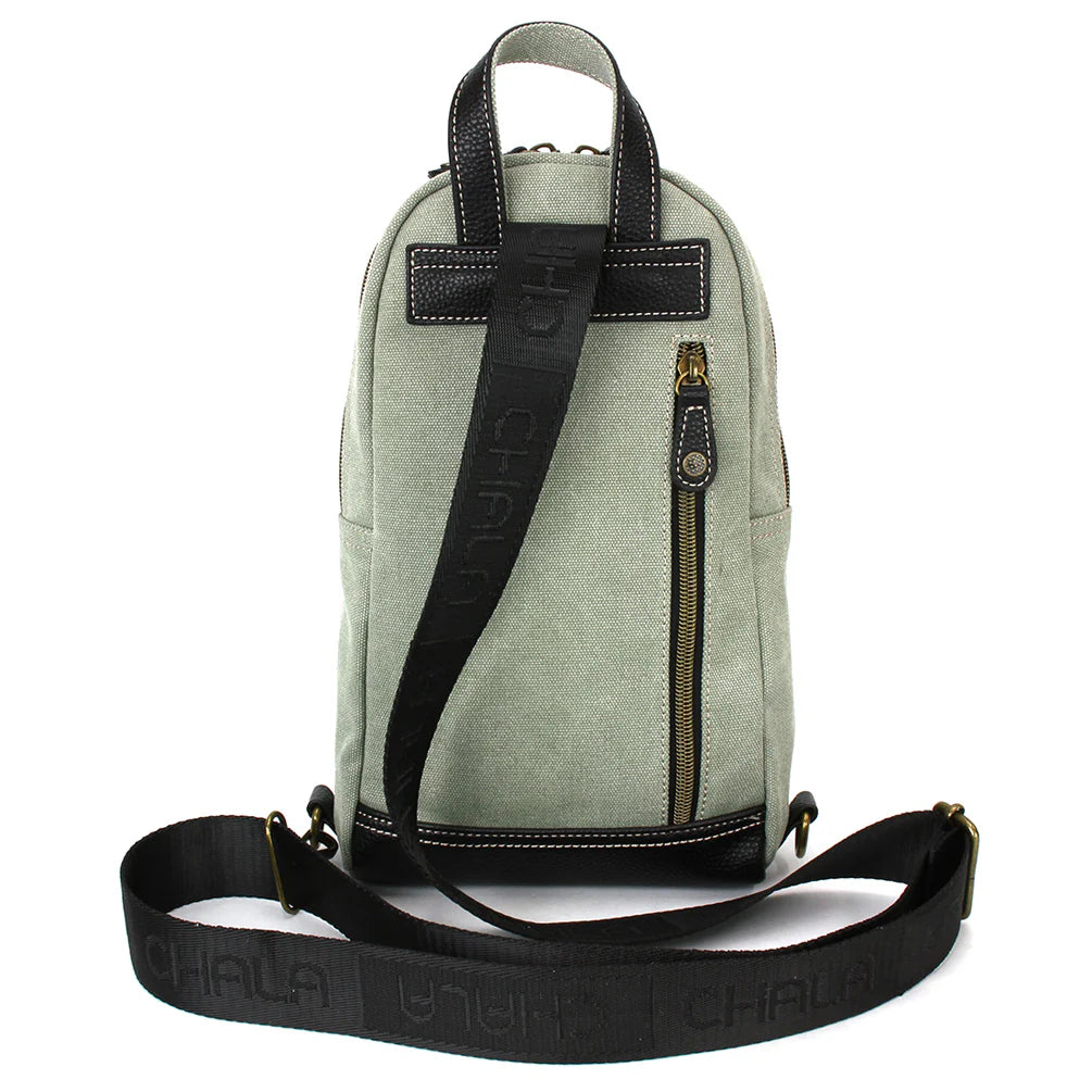 Canvas Sling Bag - Monarch Butterfly