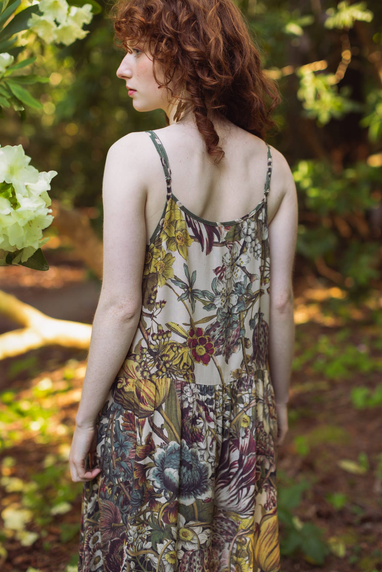 Love Grows Wild Bohéme Long Maxi Slip Dress w/ Bees