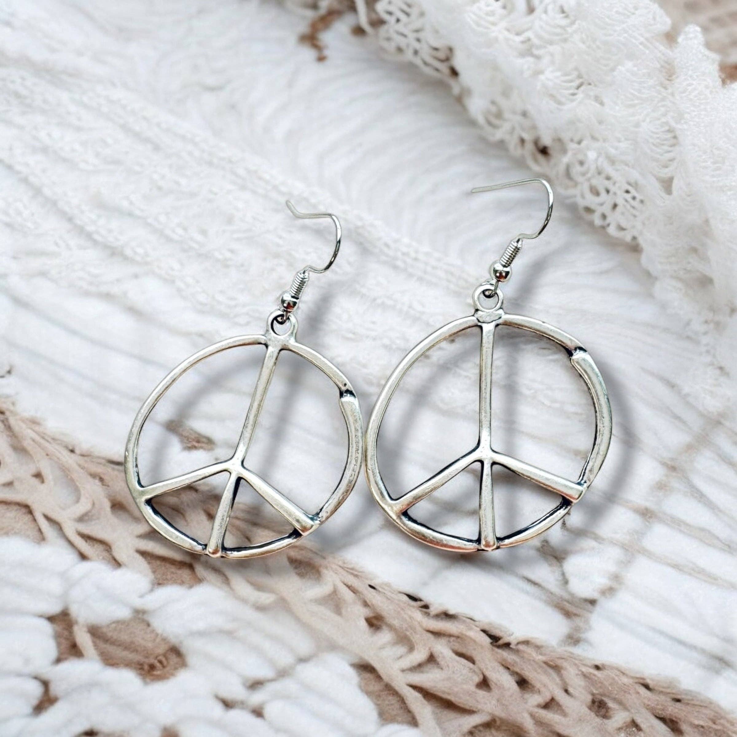 Peace Sign Earrings