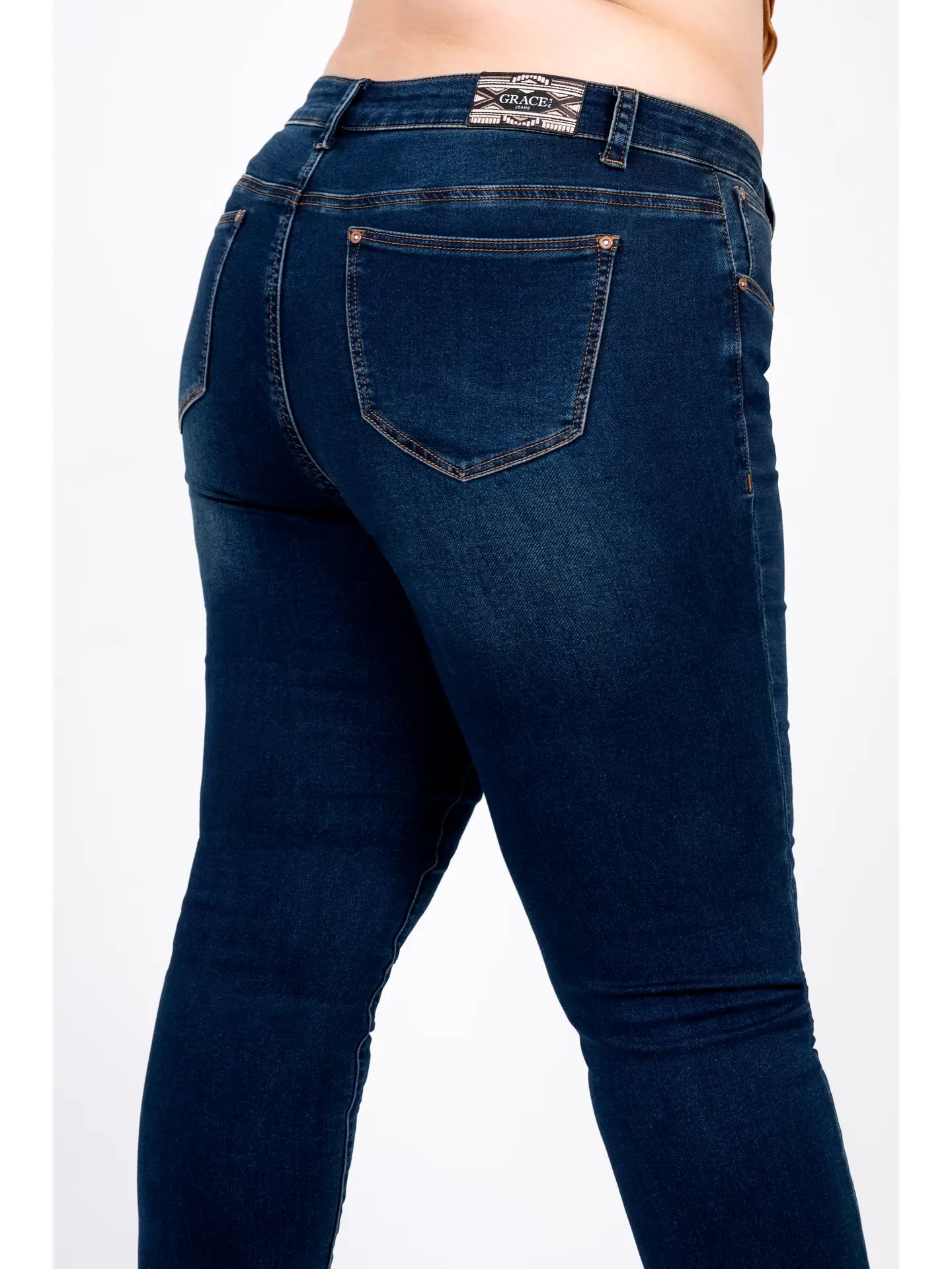 Basic Soft Denim Mid-Rise Skinny Jeans