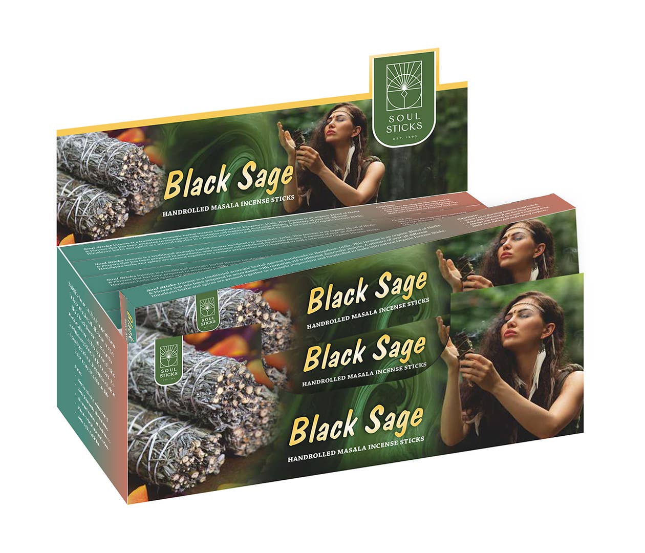 Soul Sticks - Black Sage Masala Incense Sticks