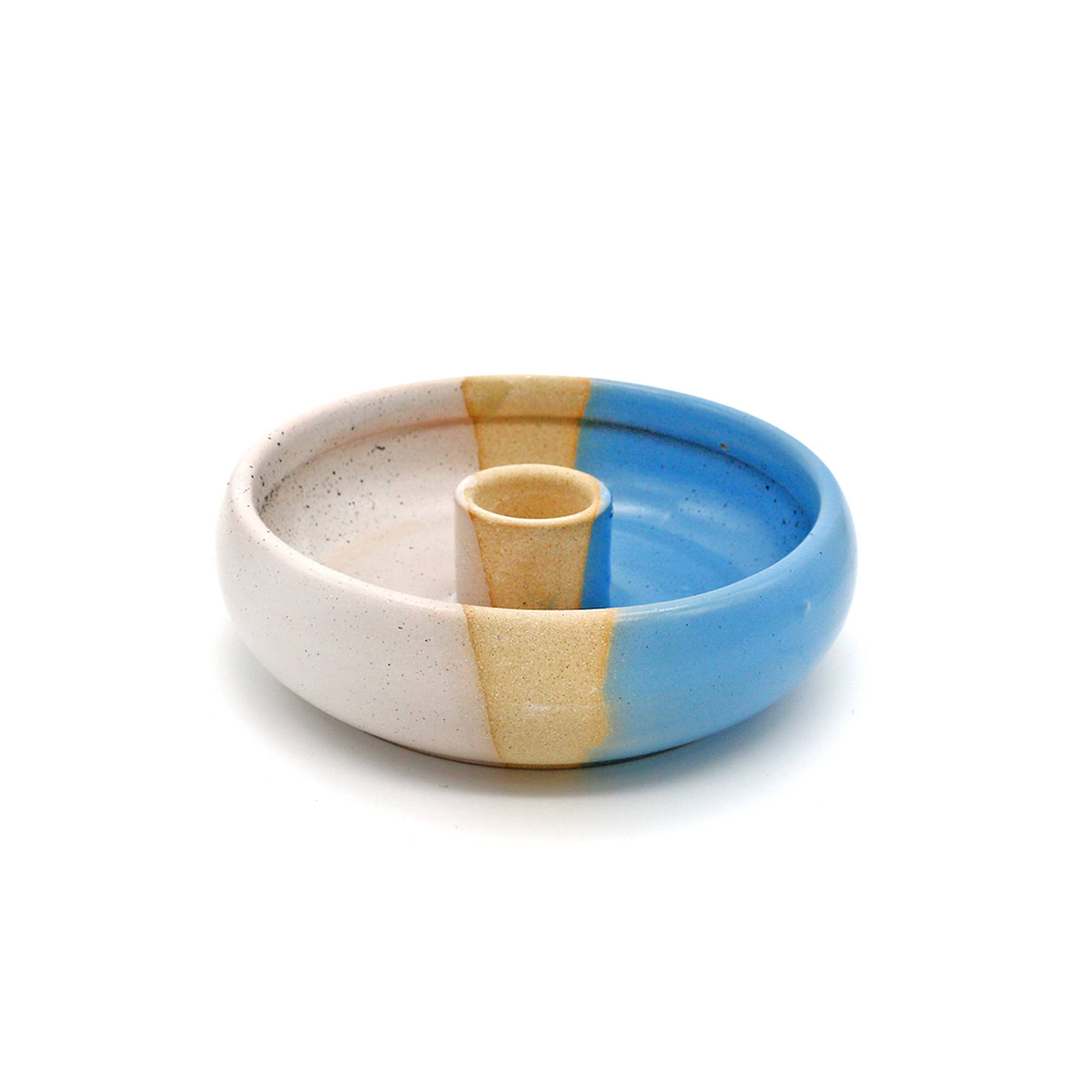 Light Blue Ceramic Palo Santo Burner 4&