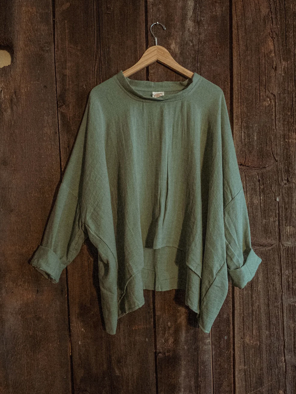 Organic Boho Unisex Pullover Flowy Shirt