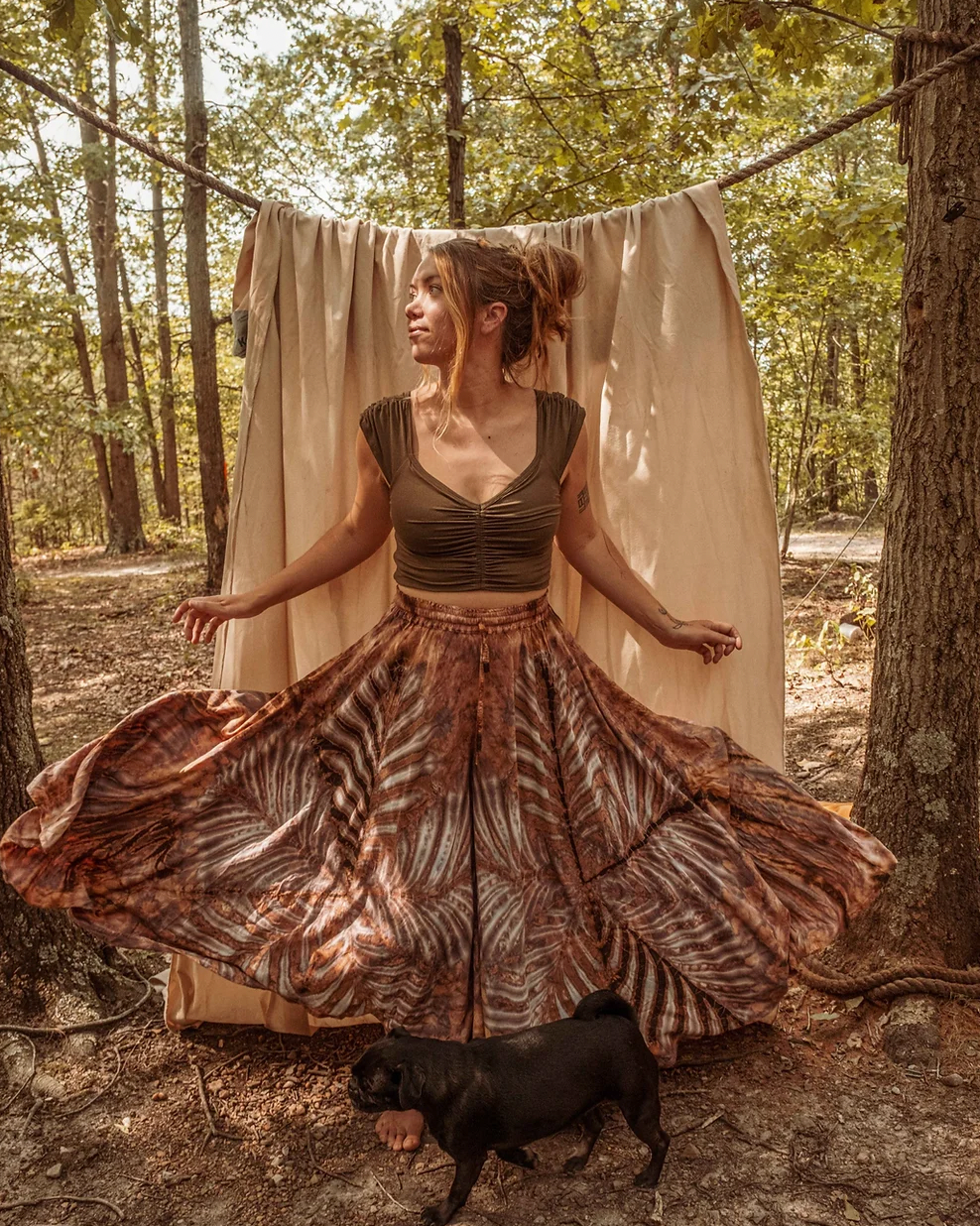 Hand Dyed Palazzo Pants