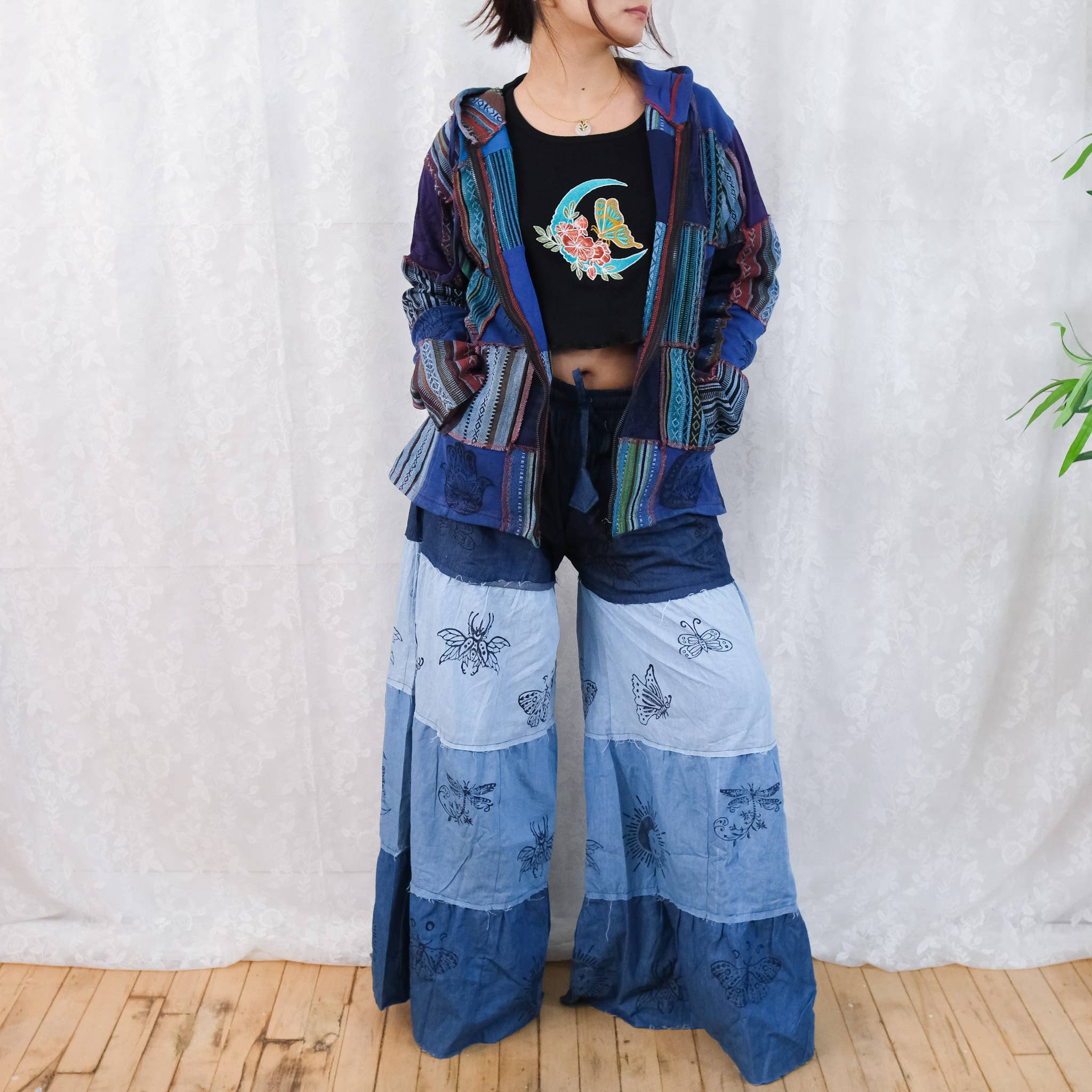 Flowy Tiered Boho Pants with Pockets