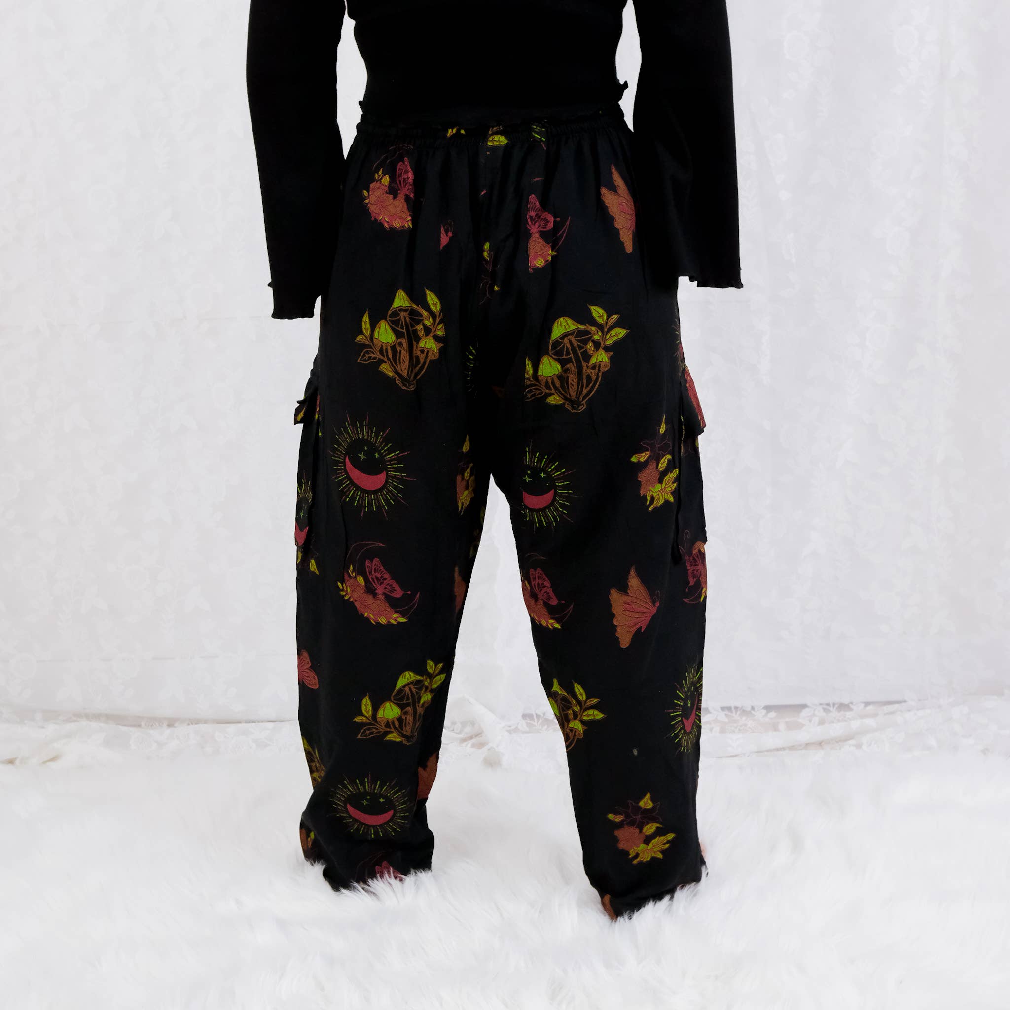 Cotton Cargo Gothic Style Trouser