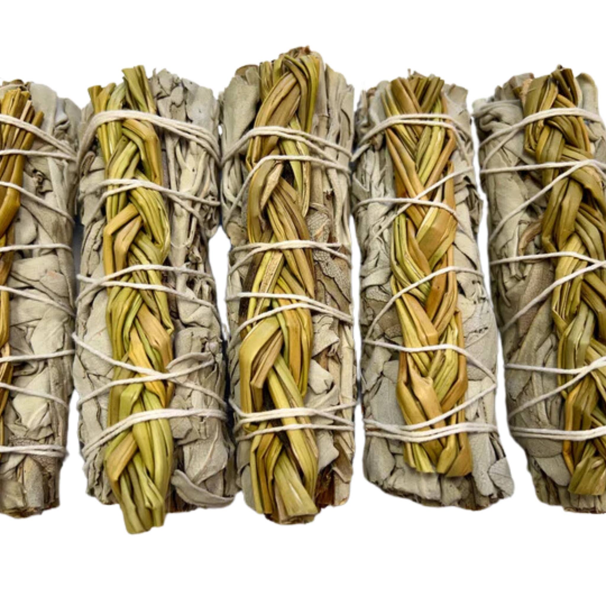 Sweet Grass & White Sage 4" Smudge Sticks