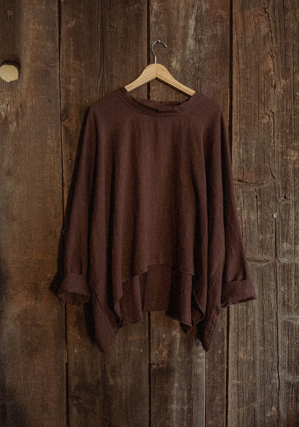 Organic Boho Unisex Pullover Flowy Shirt