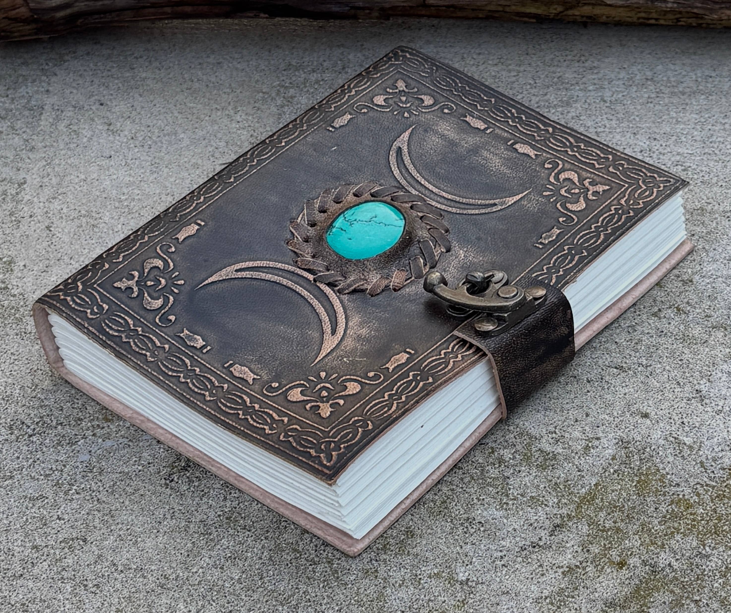 Triple Moon Leather Handmade Journal