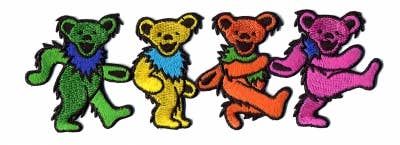 GRATEFUL DEAD DANCING BEAR PATCH