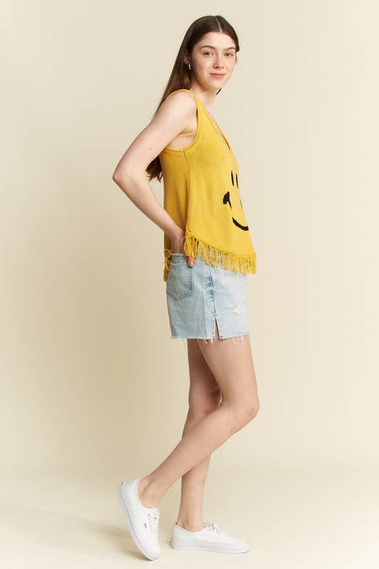 SMILEY FRINGE TANK