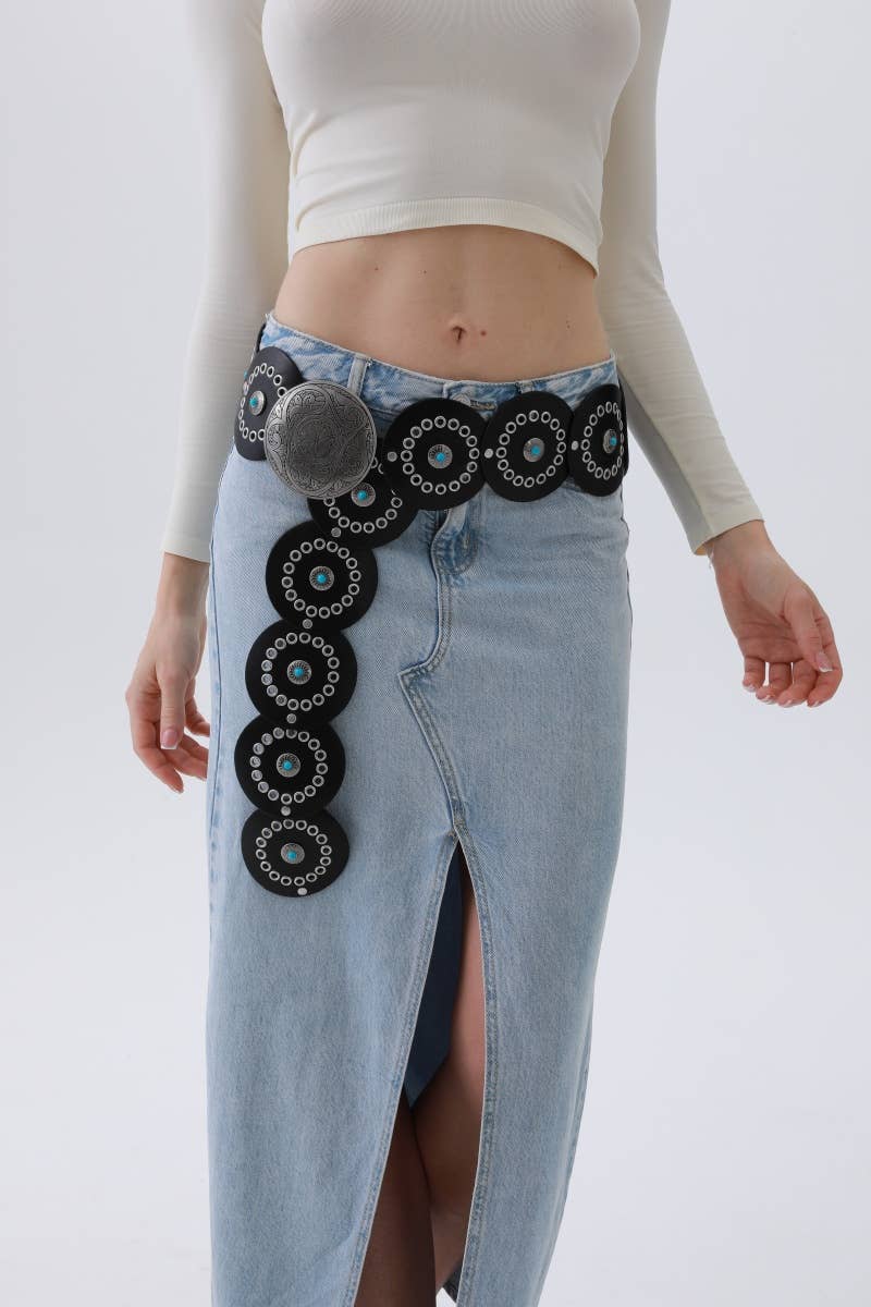Western Turquoise-Disc Belt