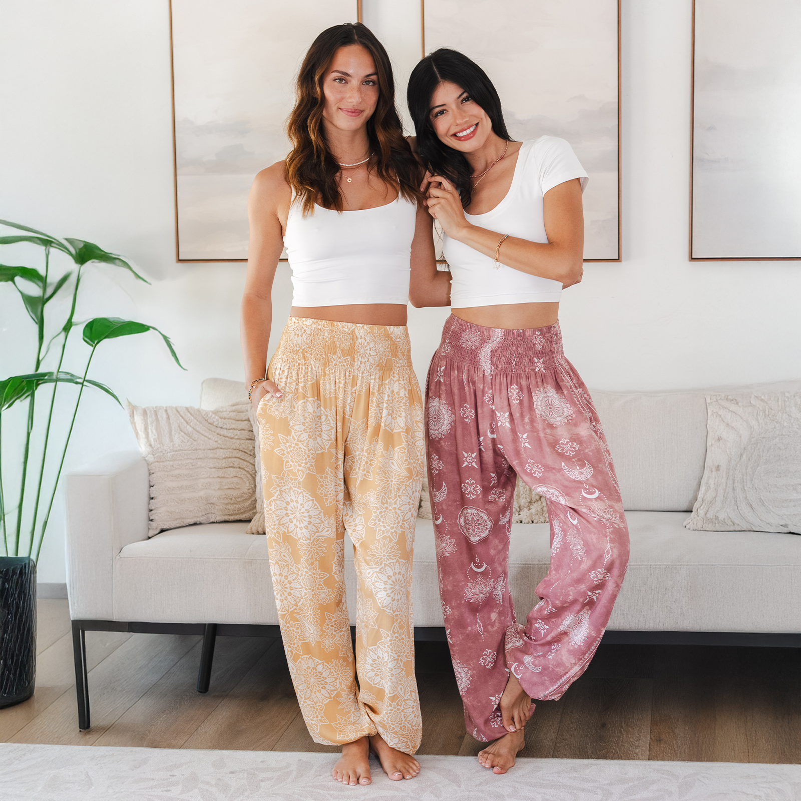 Dusty Rose Lotus Moon Harem