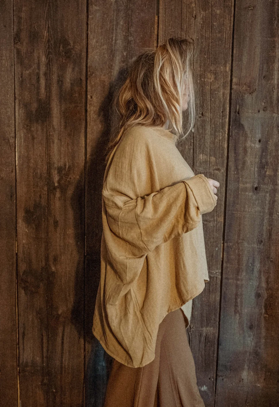 Organic Boho Unisex Pullover Flowy Shirt