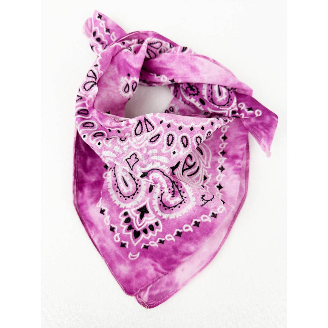 Tie Dyed Paisley Pattern Bandanas