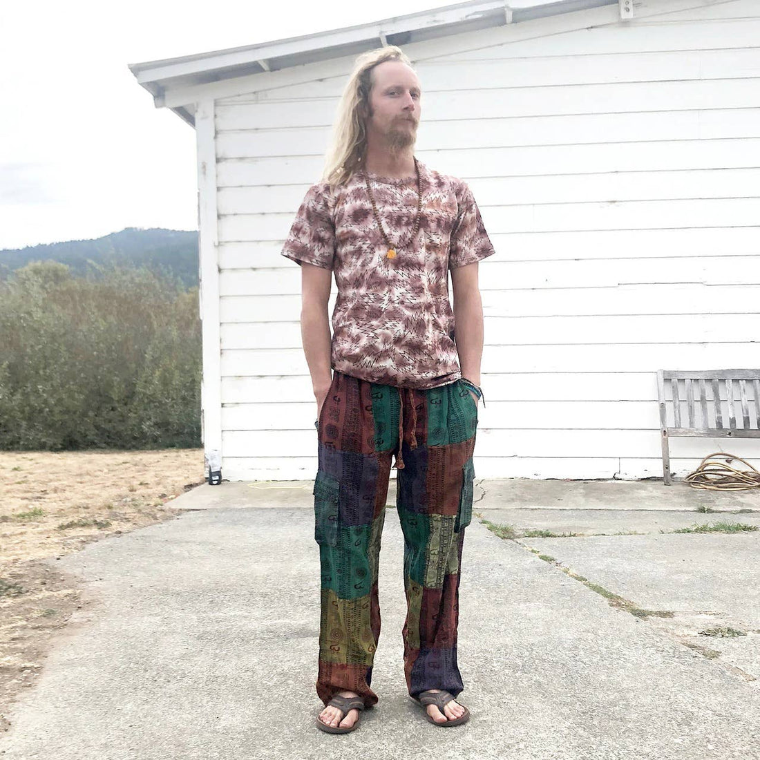 Up-Cycle Patchwork Cargo Pants